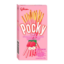 Бисквитные палочки Pocky Strawberry со вкусом клубники, 45 г