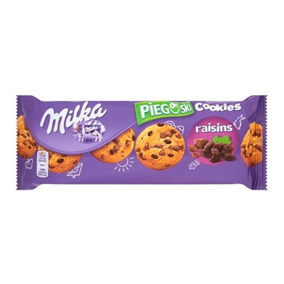 Печенье Milka Choco Cookies with Raisins с изюмом и кусочками шоколада, 135 г
