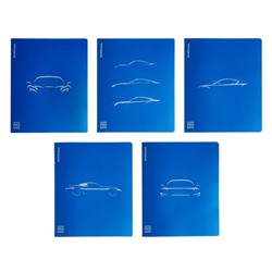 Тетрадь 48 листов в клетку ErichKrause CoverProBook Mirage, с пластиковой обложкой, синий,
