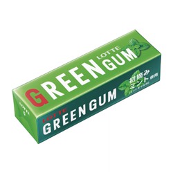 Жевательная резинка Lotte Green Gum со вкусом мяты, 25,2 г
