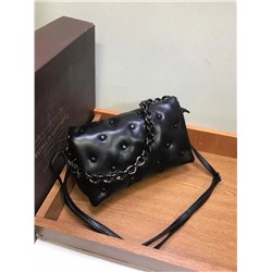 Женская сумка-клатч из Экокожи с цепочкой черный