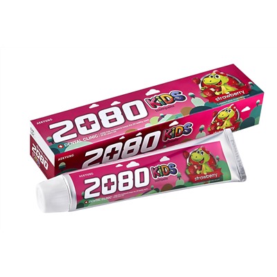 [DENTAL CLINIC 2080] Зубная паста детская КЛУБНИКА Kids Strawberry, 80 гр