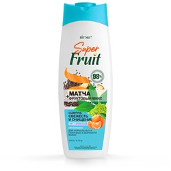 Витэкс Super Fruit Шампунь для волос Матча + фруктовый микс Свежесть и очищение 500мл