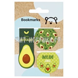 Закладки магнитные для книг 3 шт "Avocado" MESHU MS_39383, MS_39383