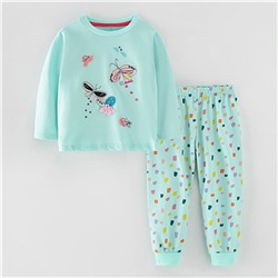 Пижама для девочки Бабочки и горошек