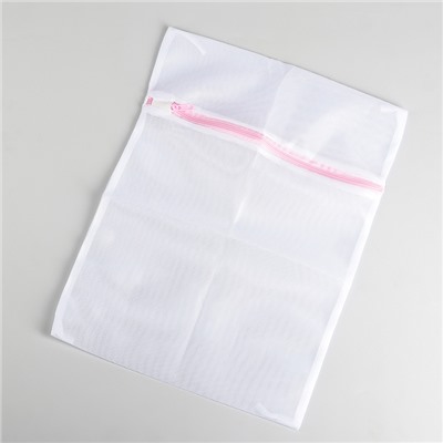 Мешок для стирки белья Доляна, 30×40 см, мелкая сетка, цвет МИКС