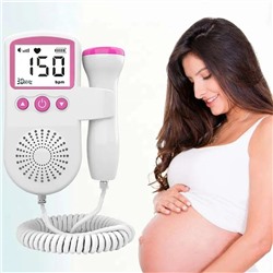 Портативный Фетальный монитор сердечного ритма плода и младенца для детектора сердцебиения при беременности Без излучения