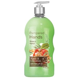 Фабрика Ромакс Pampered Hands Крем-мыло для рук Яблоко и корица 650г