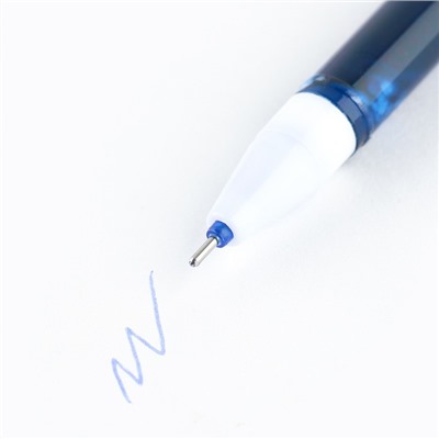 Набор ручка на выпускной пластик пиши-стирай и 9 стержней «Прощай школа!» синяя паста, гелевая 0.5мм