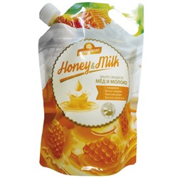 Romax Лесные ягоды Мыло жидкое Мёд и молоко 1000мл (Дой-пак)