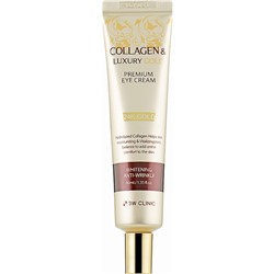 [3W CLINIC] Крем для глаз ЗОЛОТО И КОЛЛАГЕН Collagen&Luxury Gold Premium Eye Cream, 40 гр