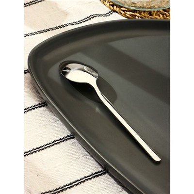 Ложка десертная из нержавеющей стали Magistro «Лин», длина 16 см, цвет серебряный