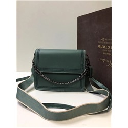 Женская сумка Экокожа с цепью и окантовкой зеленый