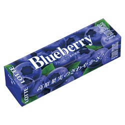 Жевательная резинка Lotte Blueberry со вкусом голубики, 25,2 г