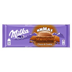 Шоколад Milka MMMAX Choco & Cookie с начинкой из печенья и шоколада, 300 г