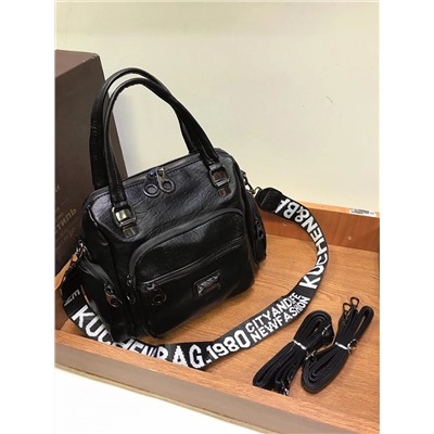Женская сумка Экокожа с карманами черный