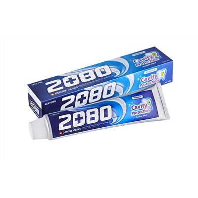 [DENTAL CLINIC 2080] Зубная паста НАТУРАЛЬНАЯ МЯТА Cavity Protection Double Mint, 120 гр