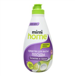 Mimi Home Средство для мытья посуды Базилик и груша, 370 мл