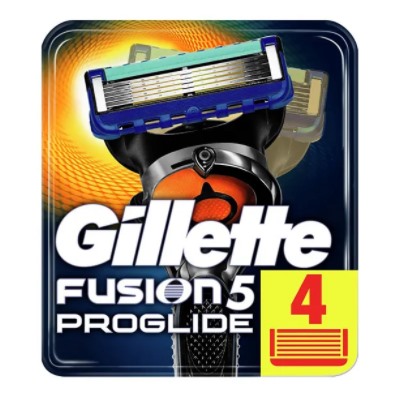 Кассеты для бритвы Джиллетт(ʤɪˈlet) FUSION-5 ProGlide (4 шт.) (Оригинал)