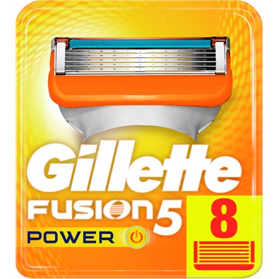 Кассеты для бритвы Джиллетт(ʤɪˈlet) FUSION-5 Power (8 шт.) (Оригинал)