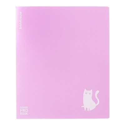 Тетрадь 48 листов в клетку ErichKrause "CoverProBook Brave cats", пластиковая обложка с тиснением, шелкография, блок офсет 100% белизны, микс