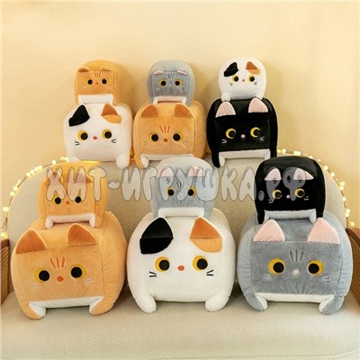 Мягкая игрушка подушка SQUARE CAT 40*30*35 см (ВЫБОР ЦВЕТА) Sqcat_40, Sqcat_40_white, Sqcat_40_orange, Sqcat_40_gray, Sqcat_40_black