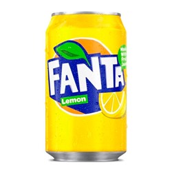 Газированный напиток Fanta Lemon со вкусом лимона, 330 мл