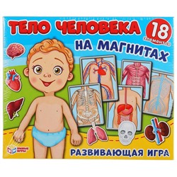 ИГРА-ОДЕВАЙКА НА МАГНИТАХ "УМНЫЕ ИГРЫ" ОДЕНЬ КУКЛУ. ТЕЛО ЧЕЛОВЕКА