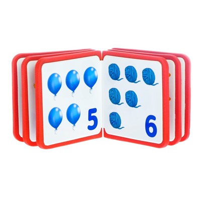 Мягкая книжка- кубик EVA «Счет от 1 до 10», 6 х 6 см, 12 стр.