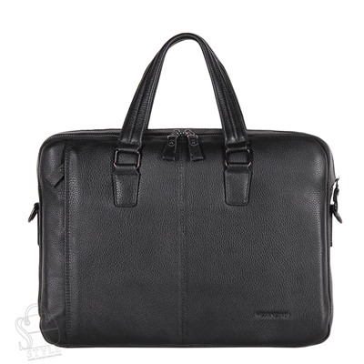 Портфель мужской кожаный 22-1167-1H black Heanbag
