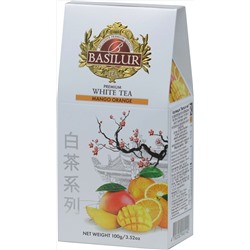 BASILUR. White Tea. Манго-Апельсин 100 гр. карт.пачка