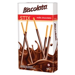 Бисквитные палочки Solen Biscolata Stix в молочном шоколаде, 40 г