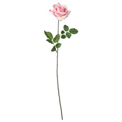 SMYCKA СМИККА, Цветок искусственный, роза/розовый, 75 см
