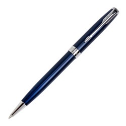 Ручка шариковая Parker Sonnet Core LaqBlue CT M, корпус синий матовый/ хром, чёрные чернила (1931536)