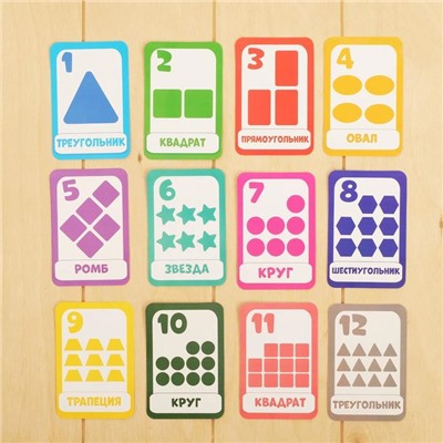 Обучающие часики «Изучаем время» с набором карточек «Мой день», «Цвета, формы и счёт», по методике Монтессори
