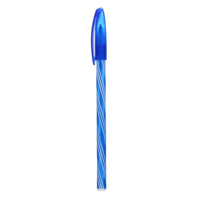 Набор ручек шариковых, 0.5 мм, 4 штуки "Спираль", стержень синий, флуоресцентный корпус, МИКС