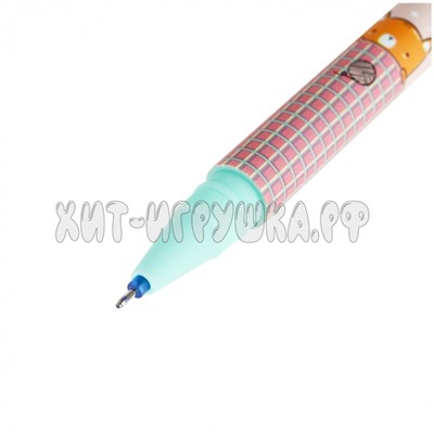 Ручка гелевая стираемая синяя, 0,5 мм, софт-тач "Beary Beary" в ассортименте MESHU MS_54094, MS_54094