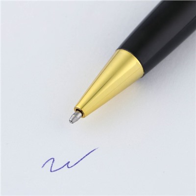 Ручка металл «Удачи в любых начинаниях», синяя паста 1.0 мм