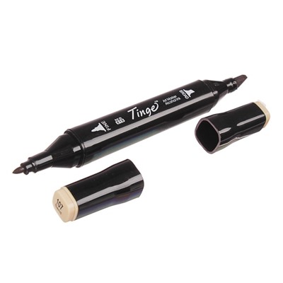 Набор маркеров Superior Tinge, профессиональные, двусторонние, чёрный корпус, 6 штук, 6 цветов, телесные оттенки, MS-818