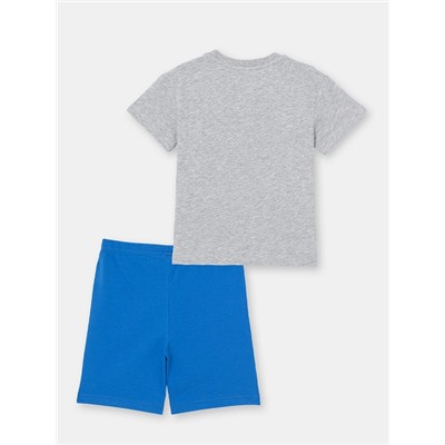 CSKB 50062-11 Комплект для мальчика (футболка, шорты), светло-серый меланж