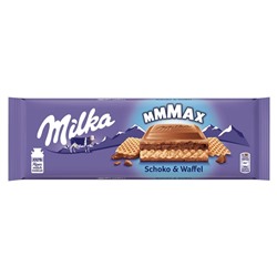 Шоколад Milka Mmmax Choco & Wafer с шоколадно-вафельной начинкой, 300 г