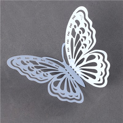 Набор для украшения «Бабочки», набор 12 шт, цвет макарун голубой