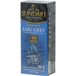 Sundari. Earl Grey карт.пачка, 25 пак.