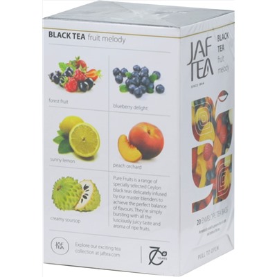 JAF TEA. Черный. Fruit Melody 30 гр. карт.пачка, 20 пак.