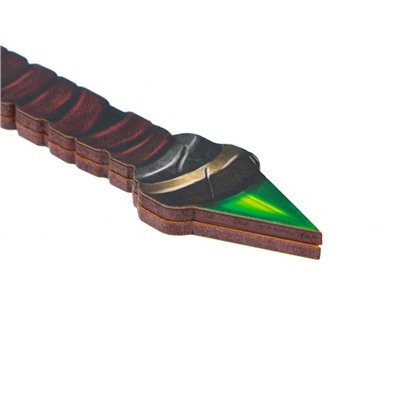 Сувенир, деревянное оружие, топор орка «Зеленый», 25,5 см.