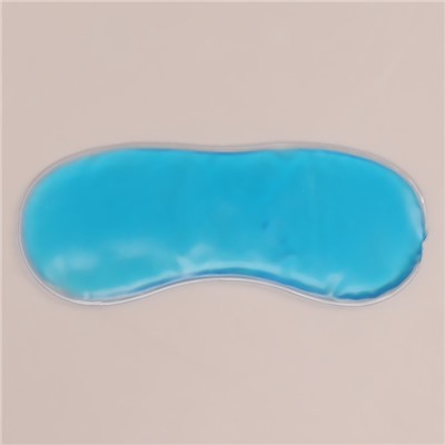 Маска для лица гидрогелевая, охлаждающая/согревающая, 17 × 7 × 0,5 см, цвет синий