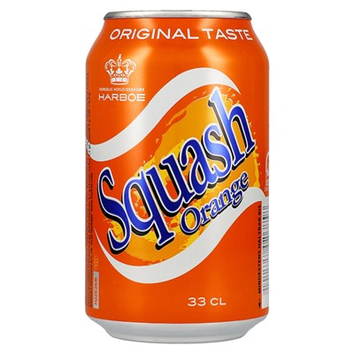 Газированный напиток Harboe Squash Orange со вкусом апельсина, 330 мл