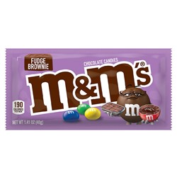 Драже M&M's Fudge Brownie с шоколадной помадкой, 40 г