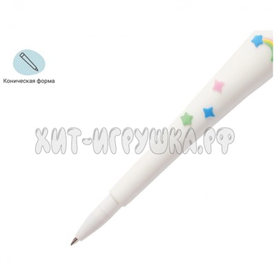 Ручка шариковая синяя 0,7 мм большой корпус, софтач "Unicorn" MESHU 296415, 296415