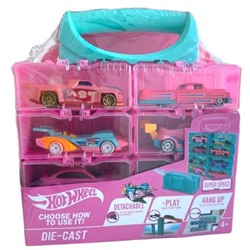 Набор гоночных машинок " Hot Wheel :Pink Series " в кейсе , 8 шт